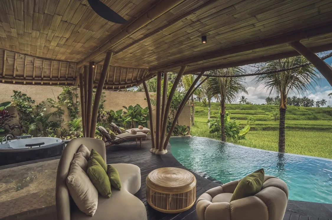 One Bedroom Villa Private Pool with Ricefield View